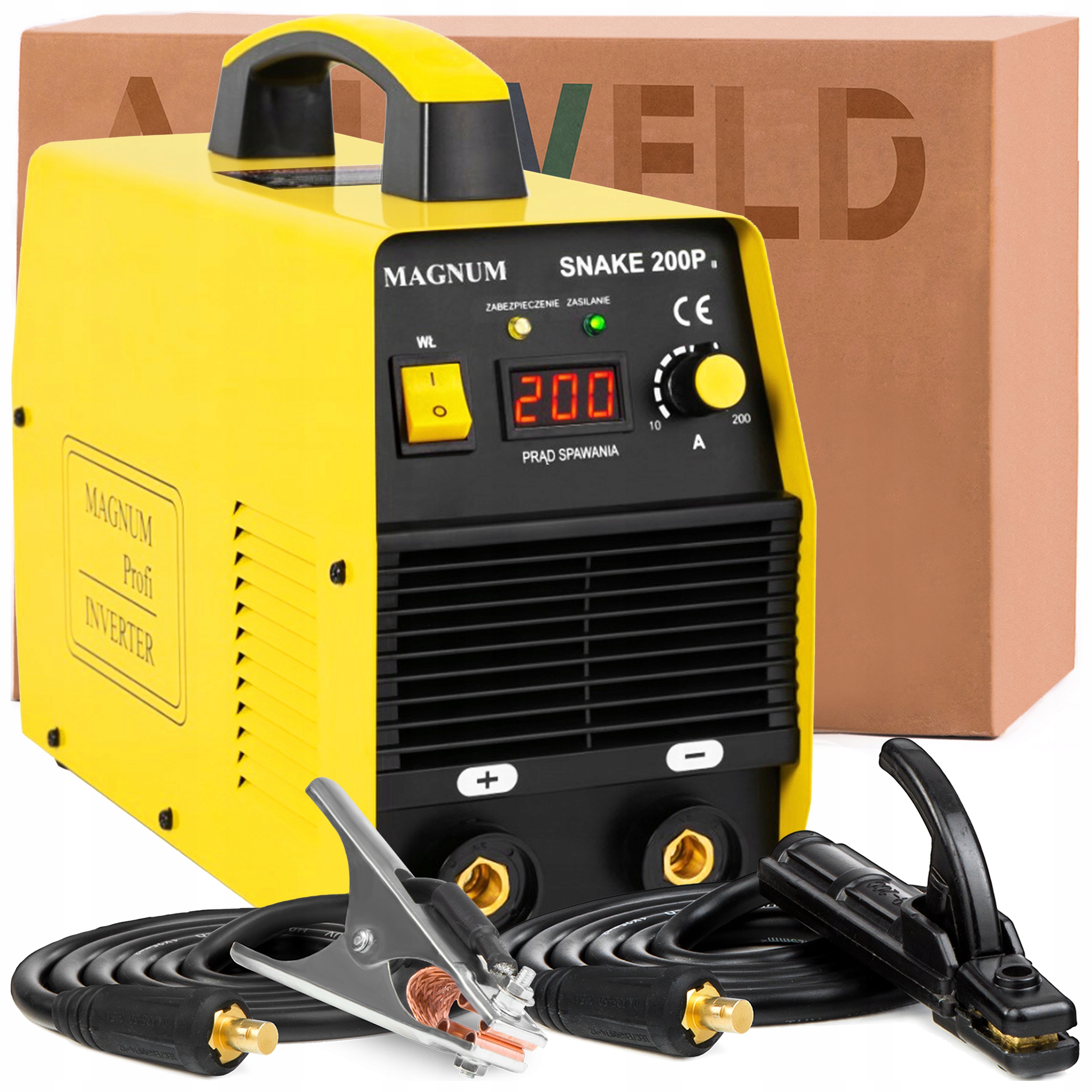 Spawarka Elektrodowa Magnum Snake 200 P II 230V 200A Tig Lift Mma Hot Start