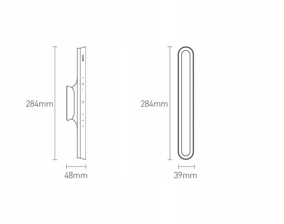 BASEUS BEZPRZEWODOWA MAGNETYCZNA LAMPKA LED Z PANELEM DOTYKOWYM Marka Baseus