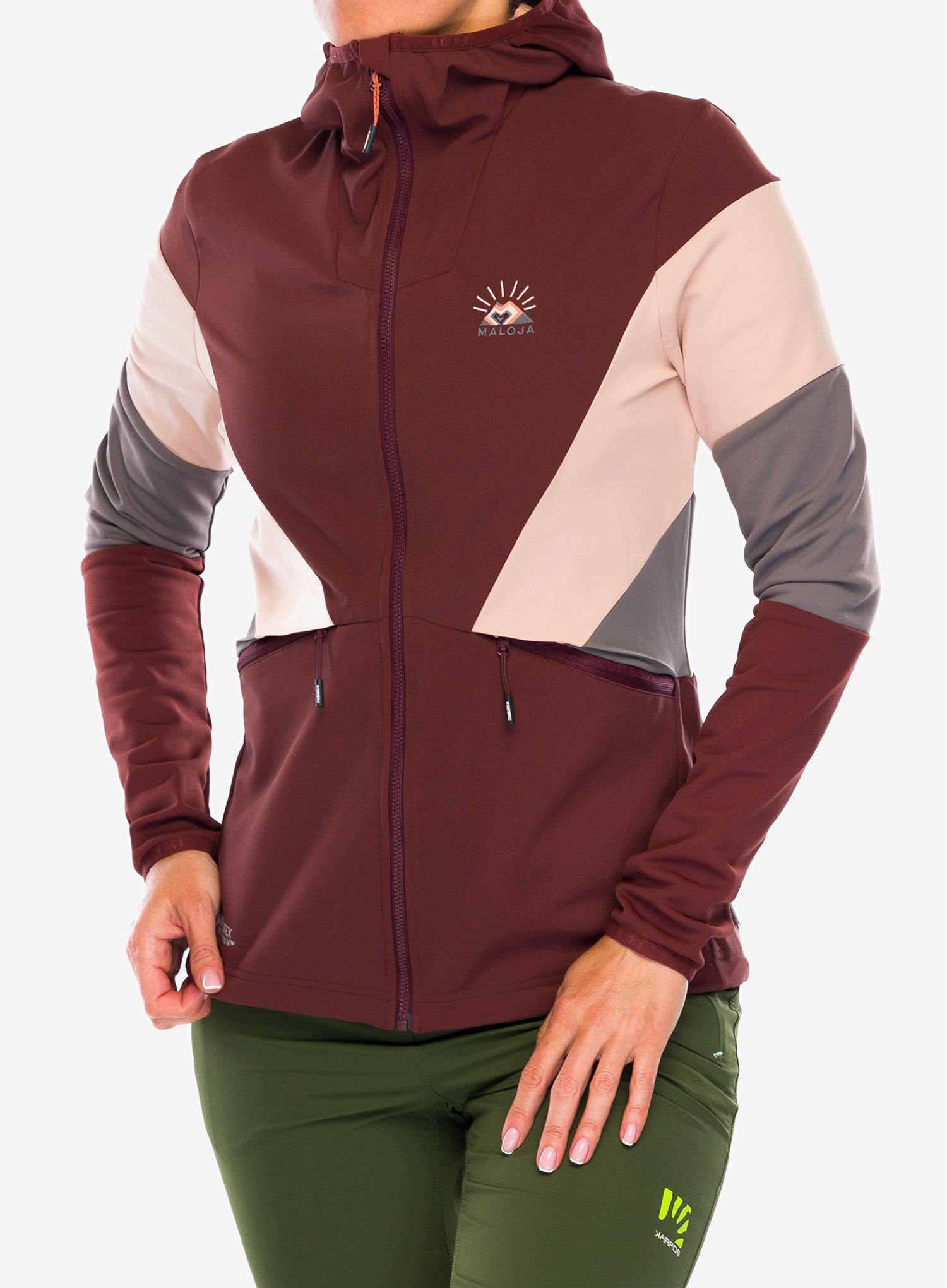 Kurtka softshell damska Maloja Geranium squirrel multi S