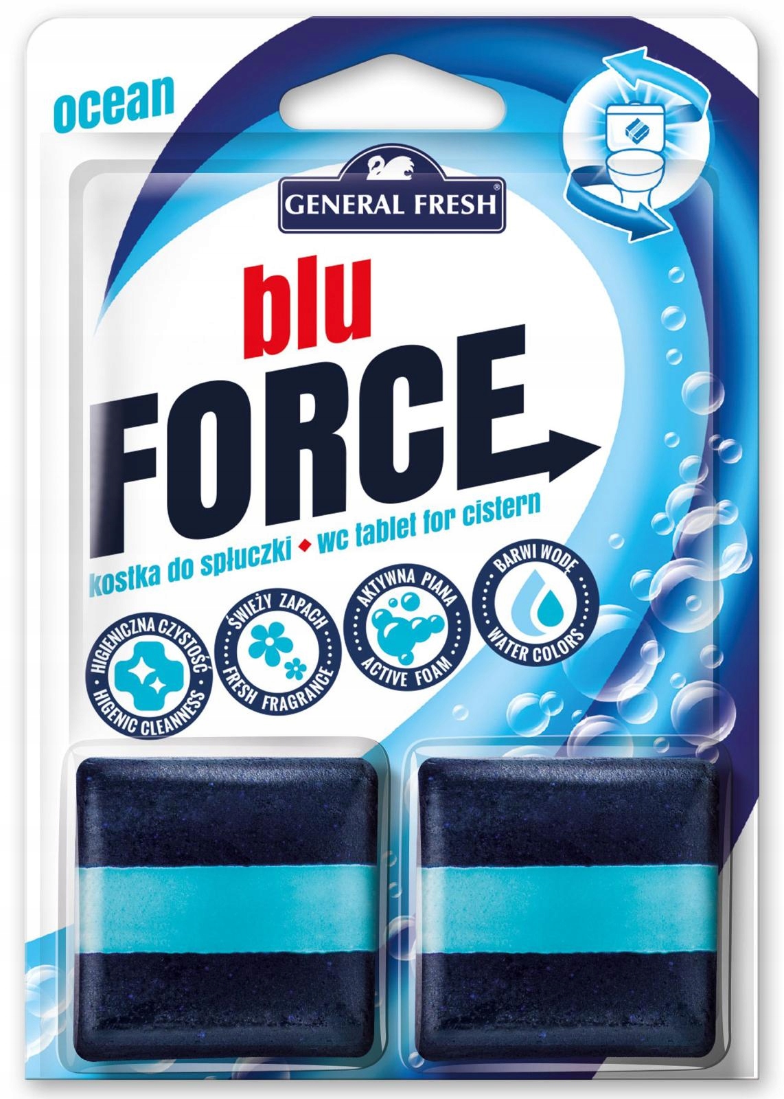 

Kostka barwiąca do spłuczki Blu Force 2x50g ocean