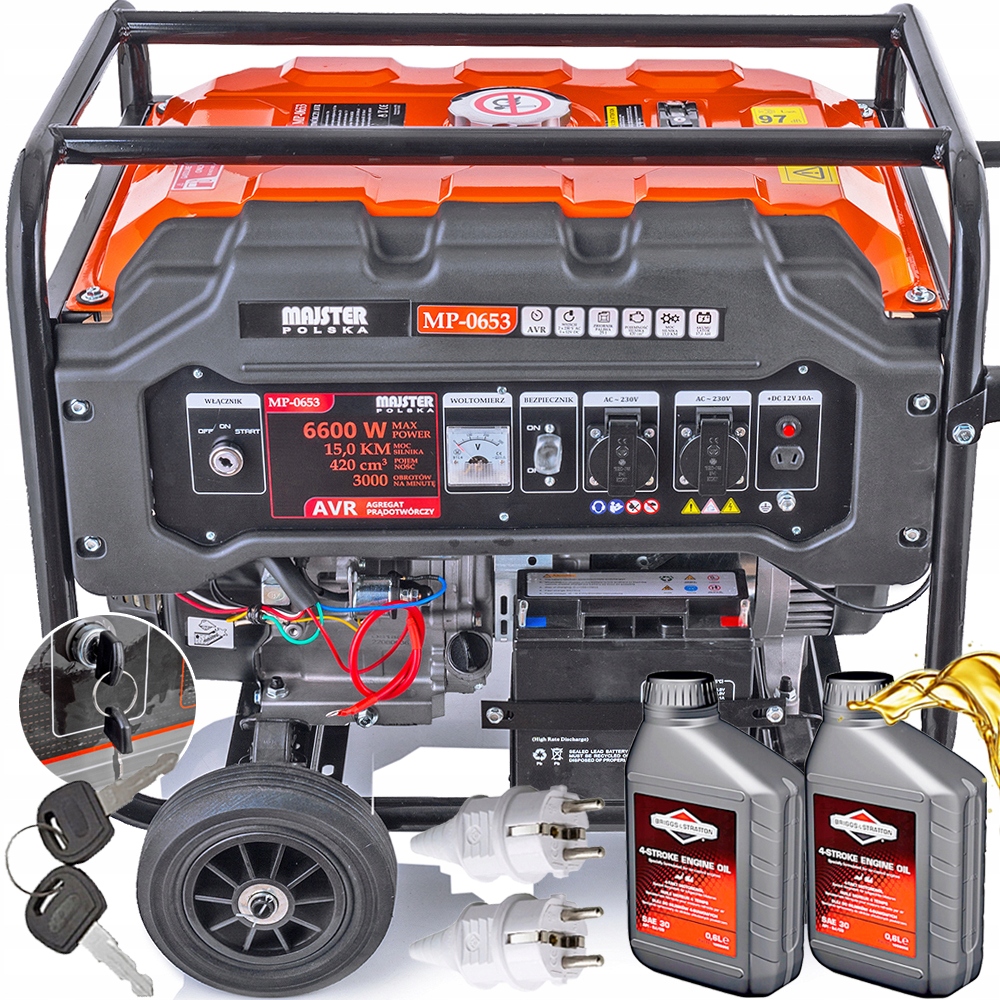 Agregat Prądotwórczy Generator Avr 15KM Z Kluczyka