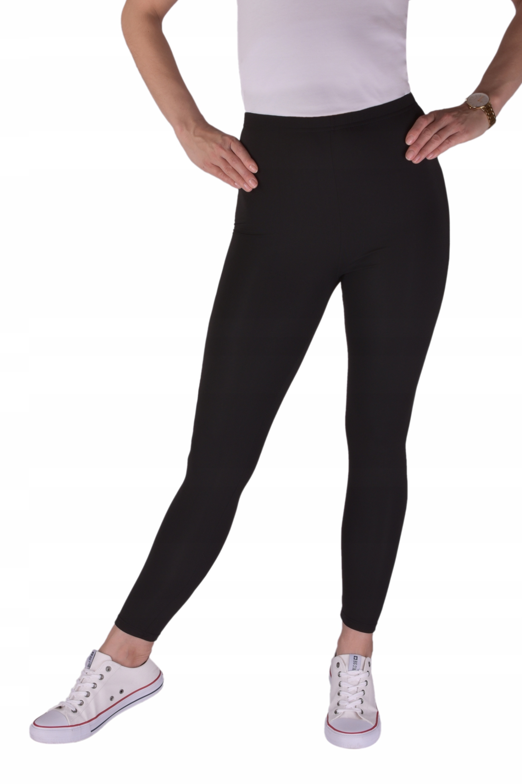 

Legginsy/getry bambus gładkie sportowe na gumce M