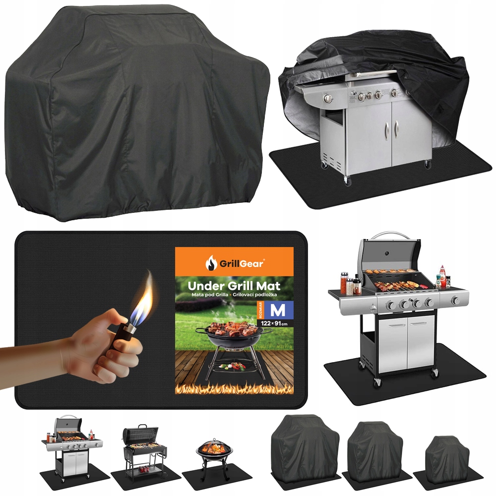Ohňovzdorná Podložka Pod Gril Na Ochranu Trávnika Na Terase Obal Na Gril