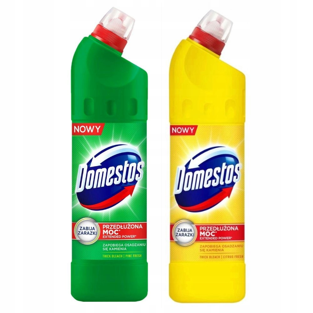 

Płyn Żel do Wc Domestos Pine, Citrus 750ml Zestaw