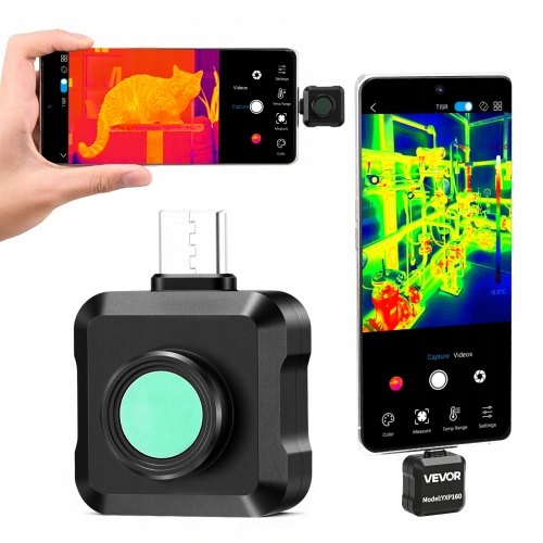 Kamera Termowizyjna Vevor Na Androida 320X240 Ir Usb-c 25HZ 15 Palet
