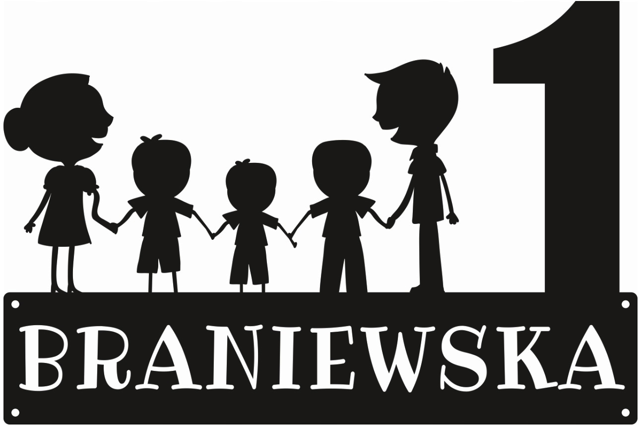 Číslo Na Dom 60 cm Tabuľa Adresa Oceľ 2 mm Grafika 48