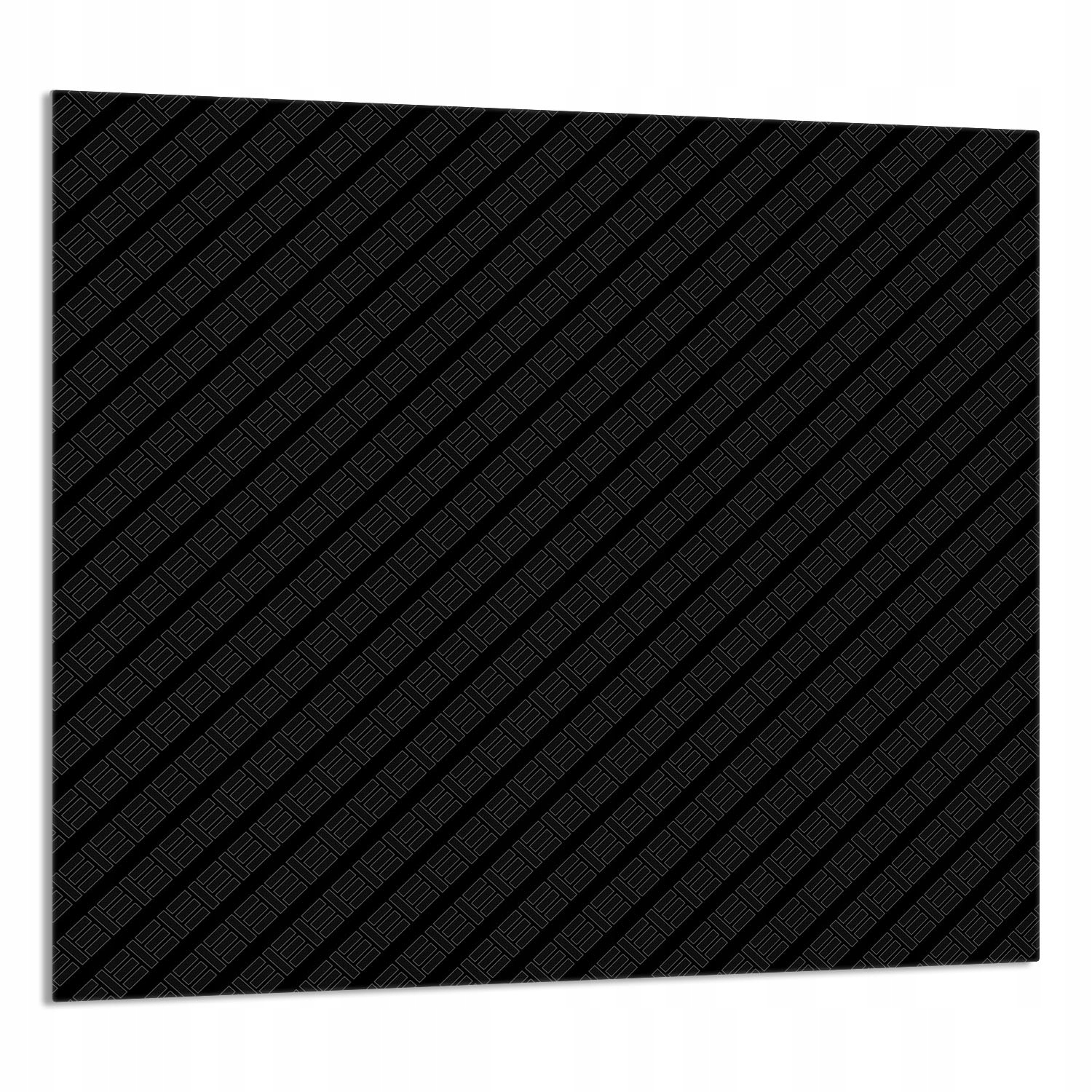 Skleněný Panel Do Kuchyně 65x60 Černé Tvrzené Sklo