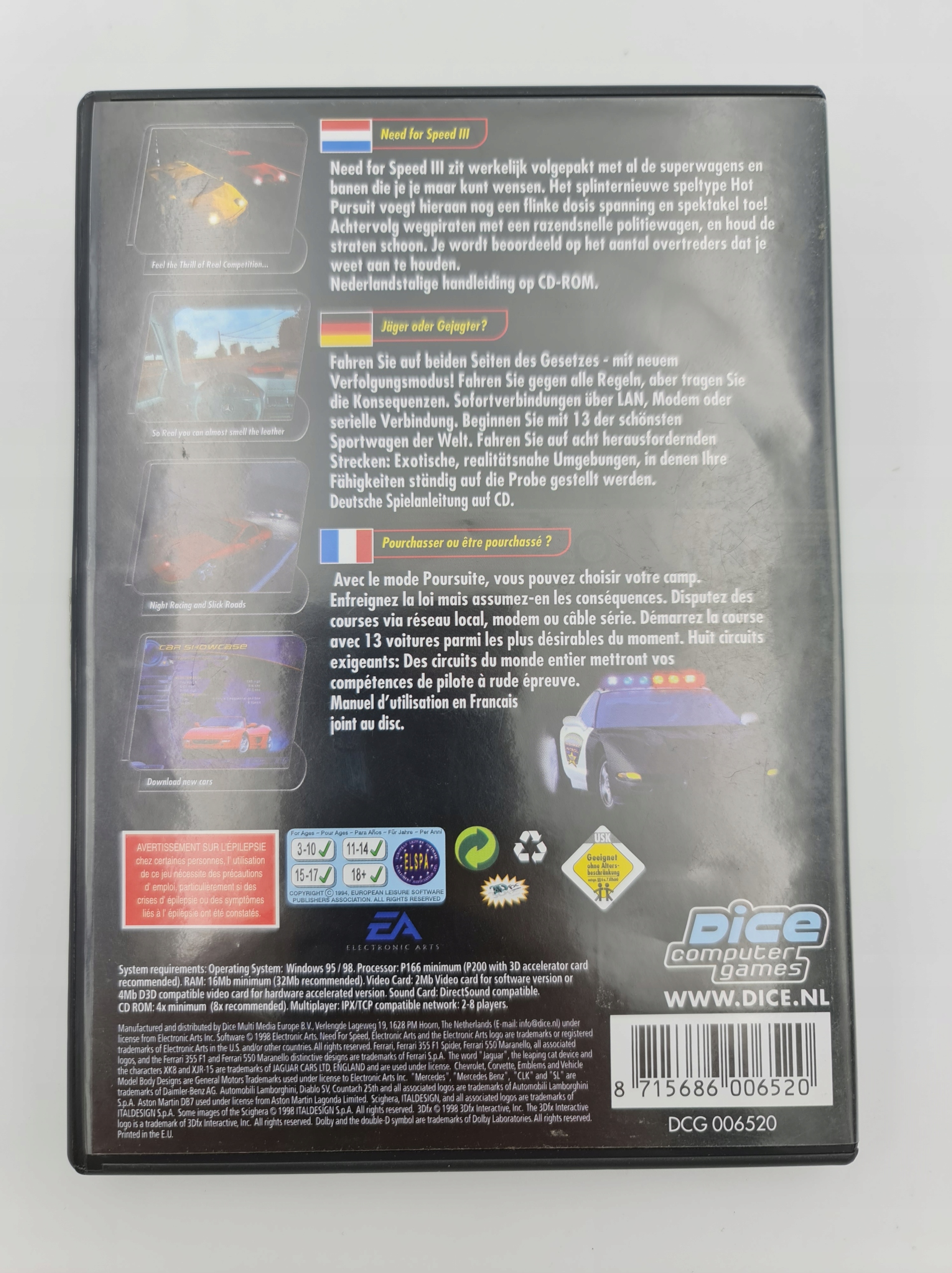 GRA NA PC NEED FOR SPEED HOT PURSUIT III Rodzaj wydania Podstawa