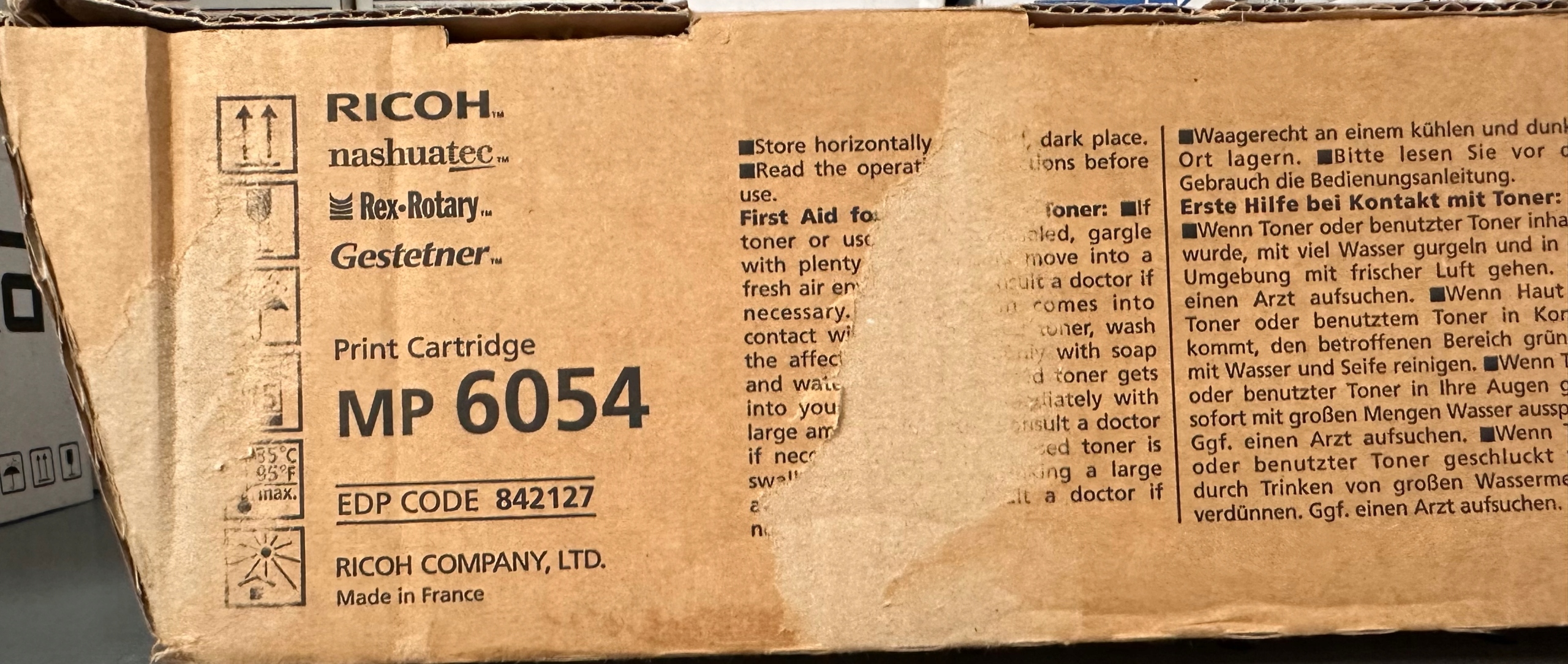 Toner Ricoh Mp 6054 Originál 842127 černý (black)