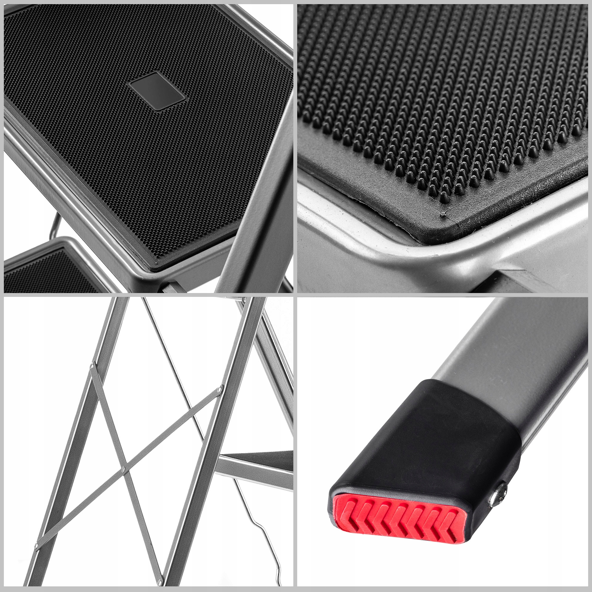 DRABINA DOMOWA DRABINKA 2 STOPNIOWA SKŁADANA STALOWA 150kg SOLIDNA Stan opakowania oryginalne