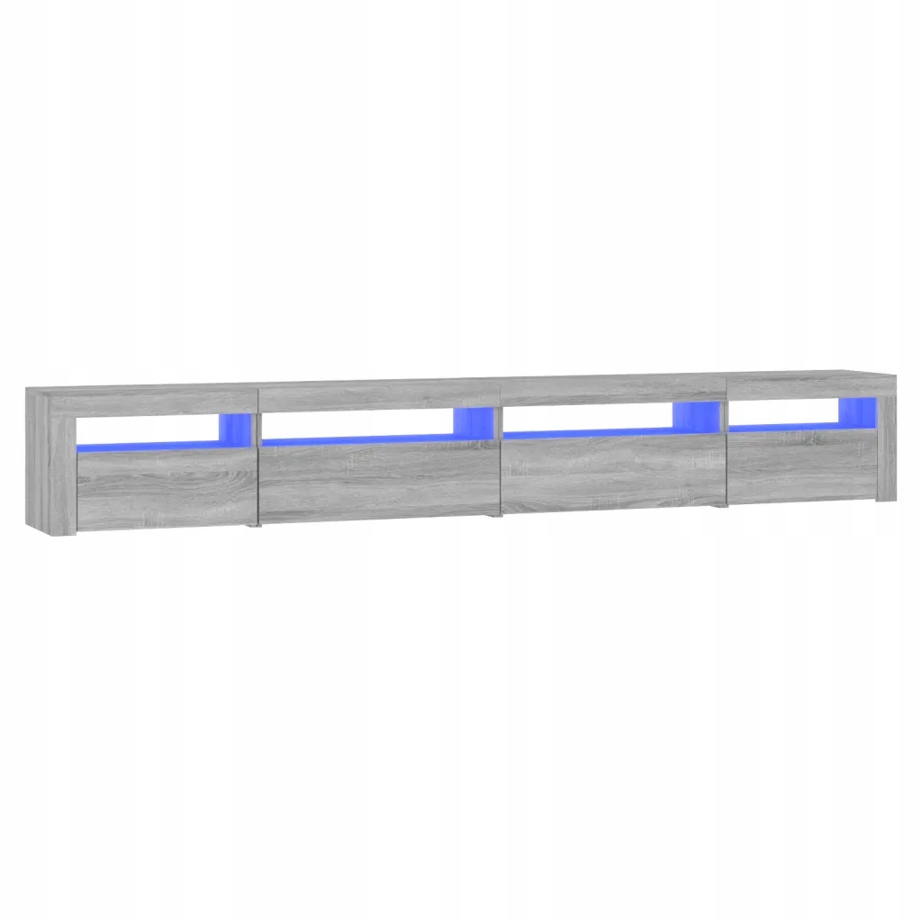 Televizní skříňka šedý dub sonoma 270 x 35 x 40 cm s Led osvětlením