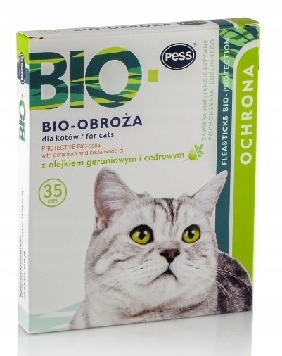 

Bio Obroża Pess Ochronna Kot 35 cm Pchły Kleszcze