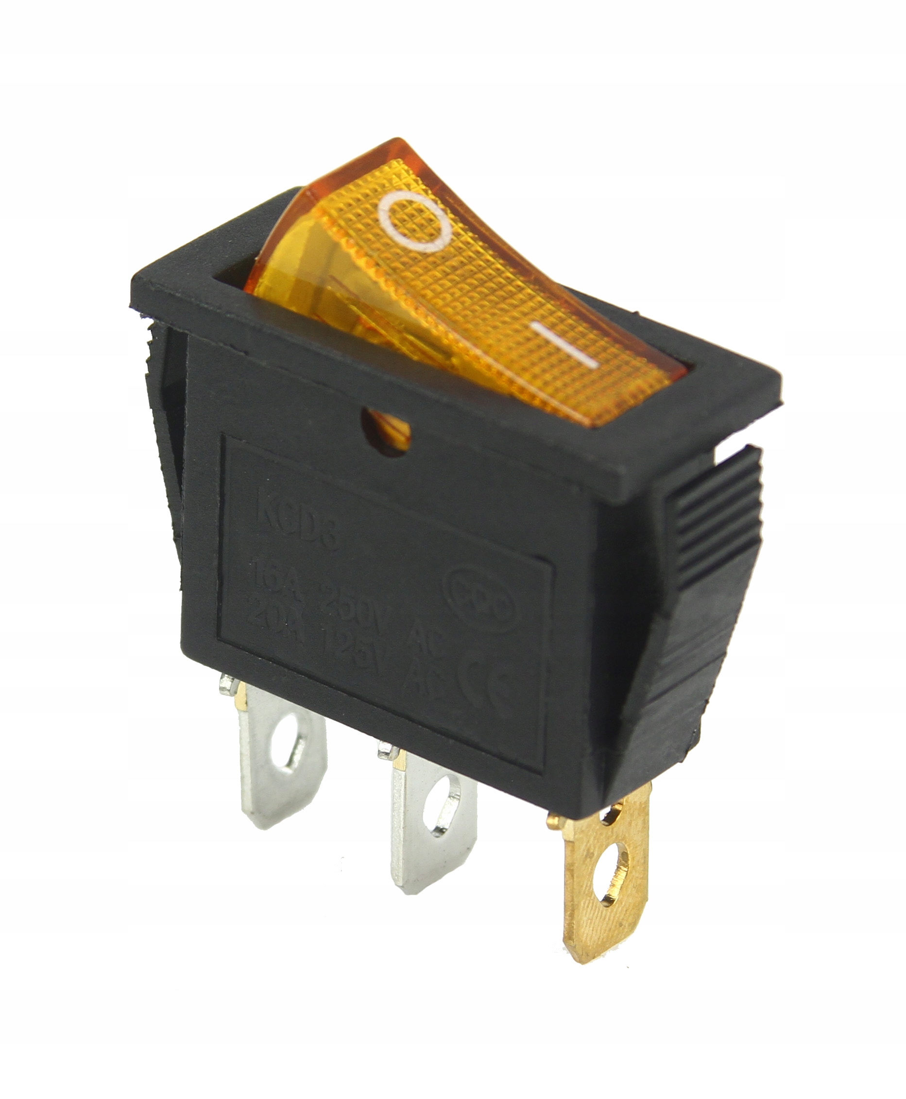 

Przełącznik kołyskowy KCD3 16A 250V podświetlany