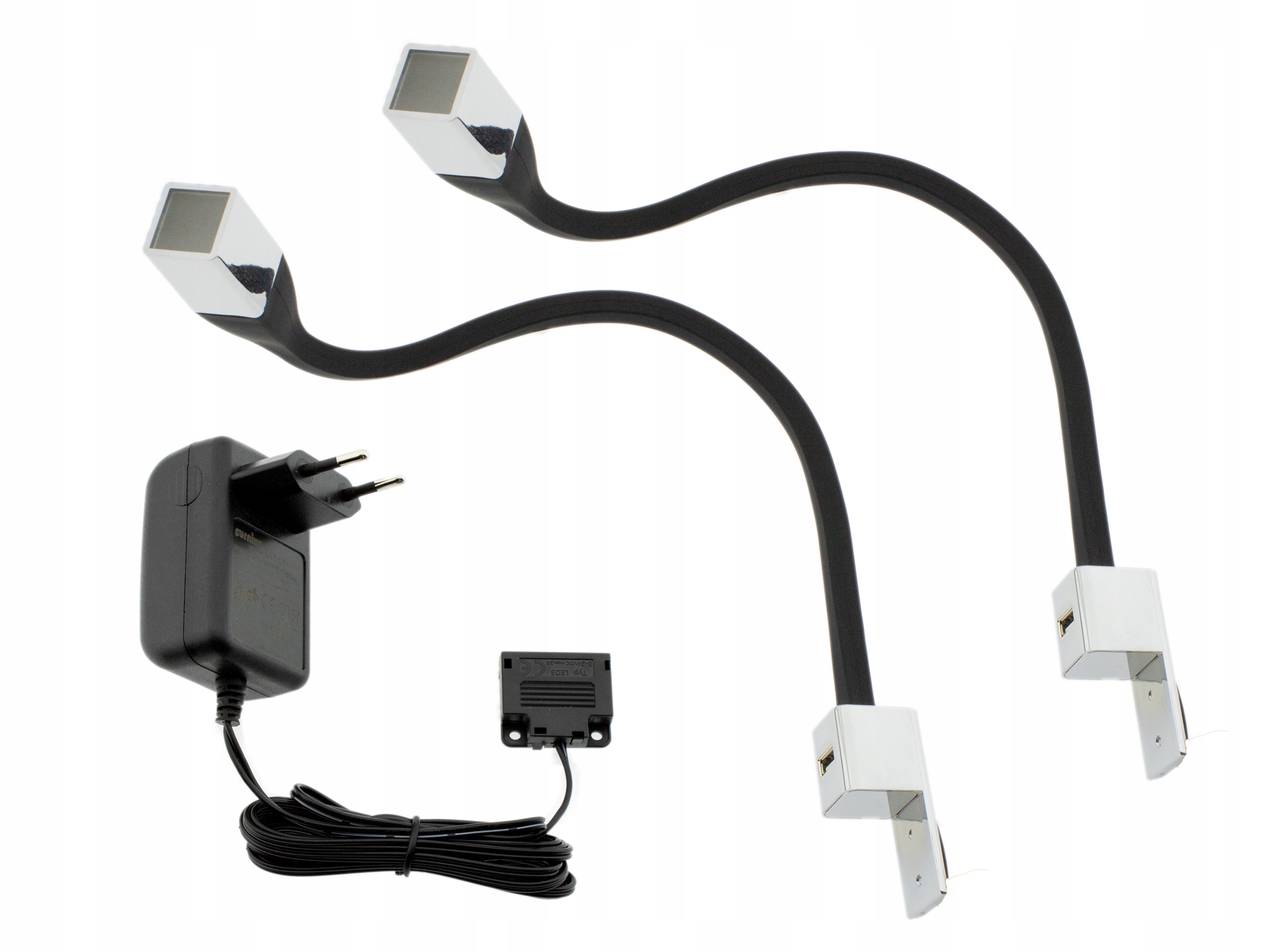 2x noční Led lampa pro čtecí postel Flexi Q Usb