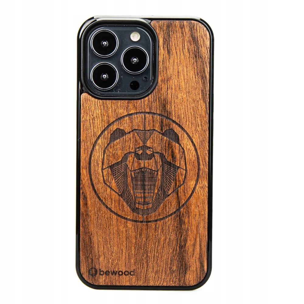 Pouzdro Bewood pro iPhone 13 Pro Medvěd Merbau