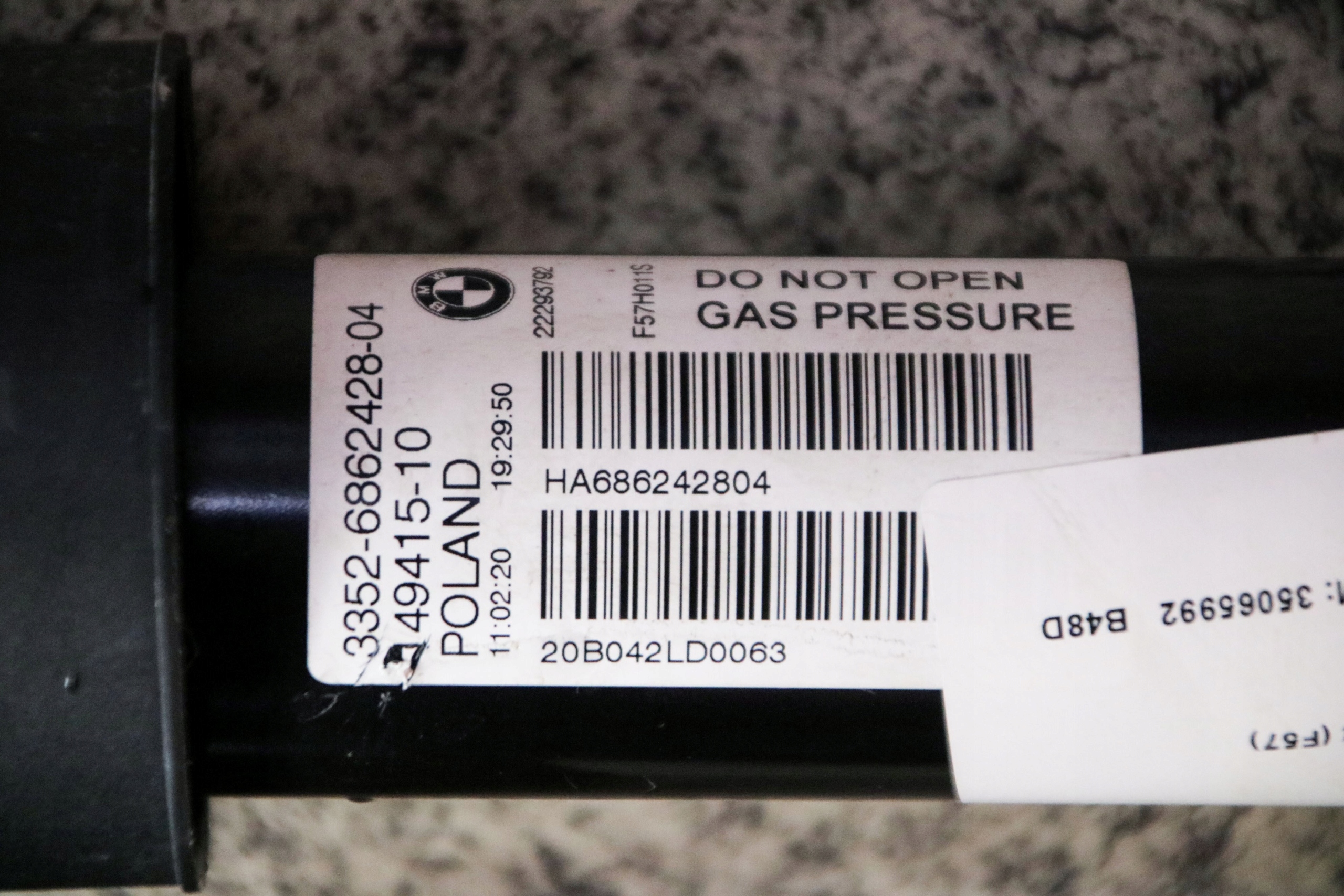 MINI F57 shock absorber right left rear part rear 6862428 3513 km !!!