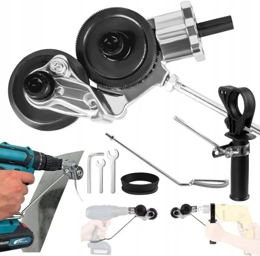 PRZYSTAWKA ADAPTER DO CIĘCIA BLACHY DO WIERTARKI