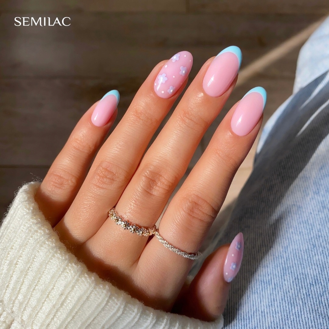 SEMILAC 582 Natural Rose Lakier Hybrydowy do paznokci 7ml Kolor Odcienie czerwieni i różu