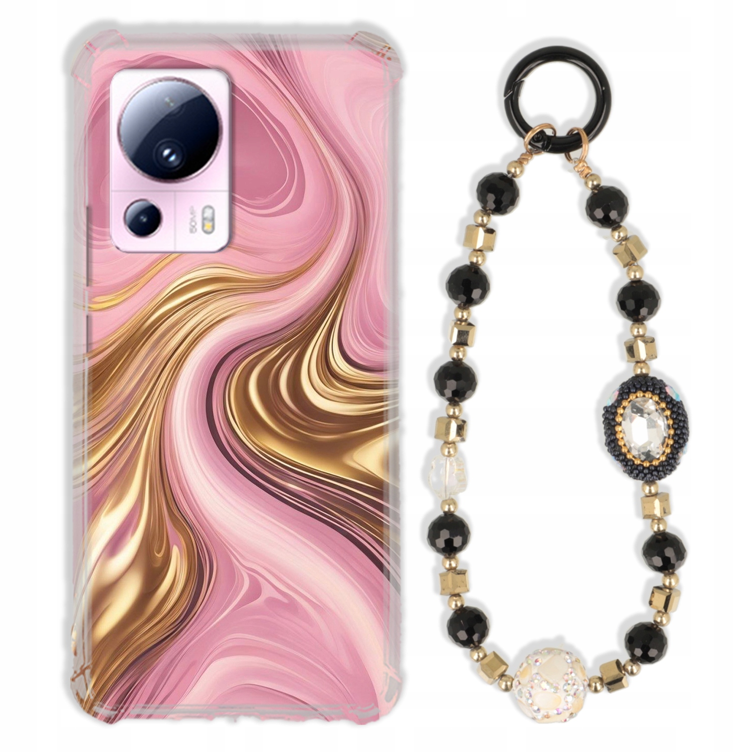 Puzdro Pre Xiaomi CIVI 2 Case Antishock Zirkóny Čierno Zlaté|odolné|pevné