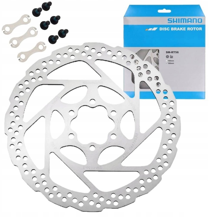 Tarcza Hamulcowa Shimano Deore SM-RT56 160 mm Śruby Oryginał