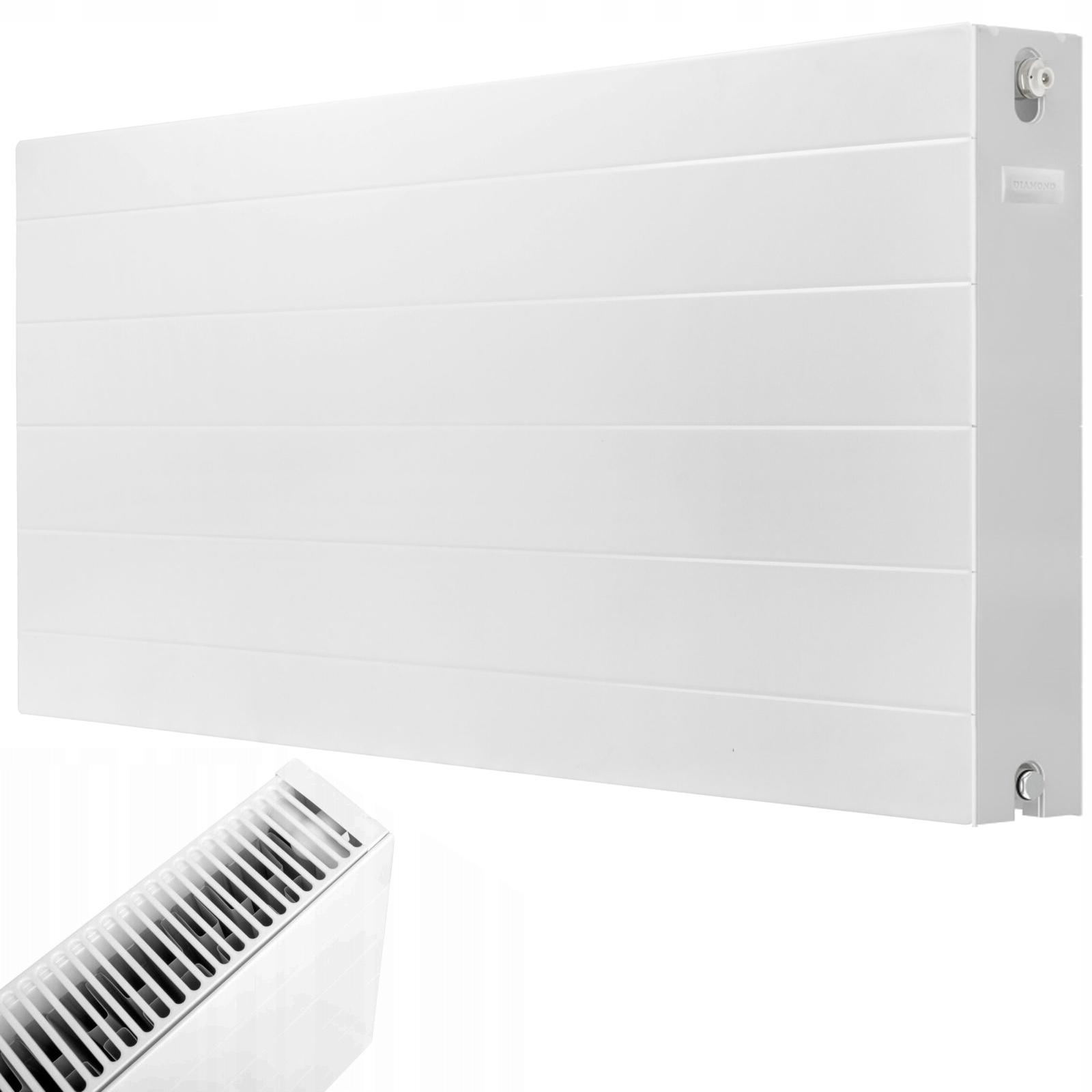 Grzejnik Stalowy Panelowy Dekoracyjny 550x1000 Poziomy C22 Boczny Diamond