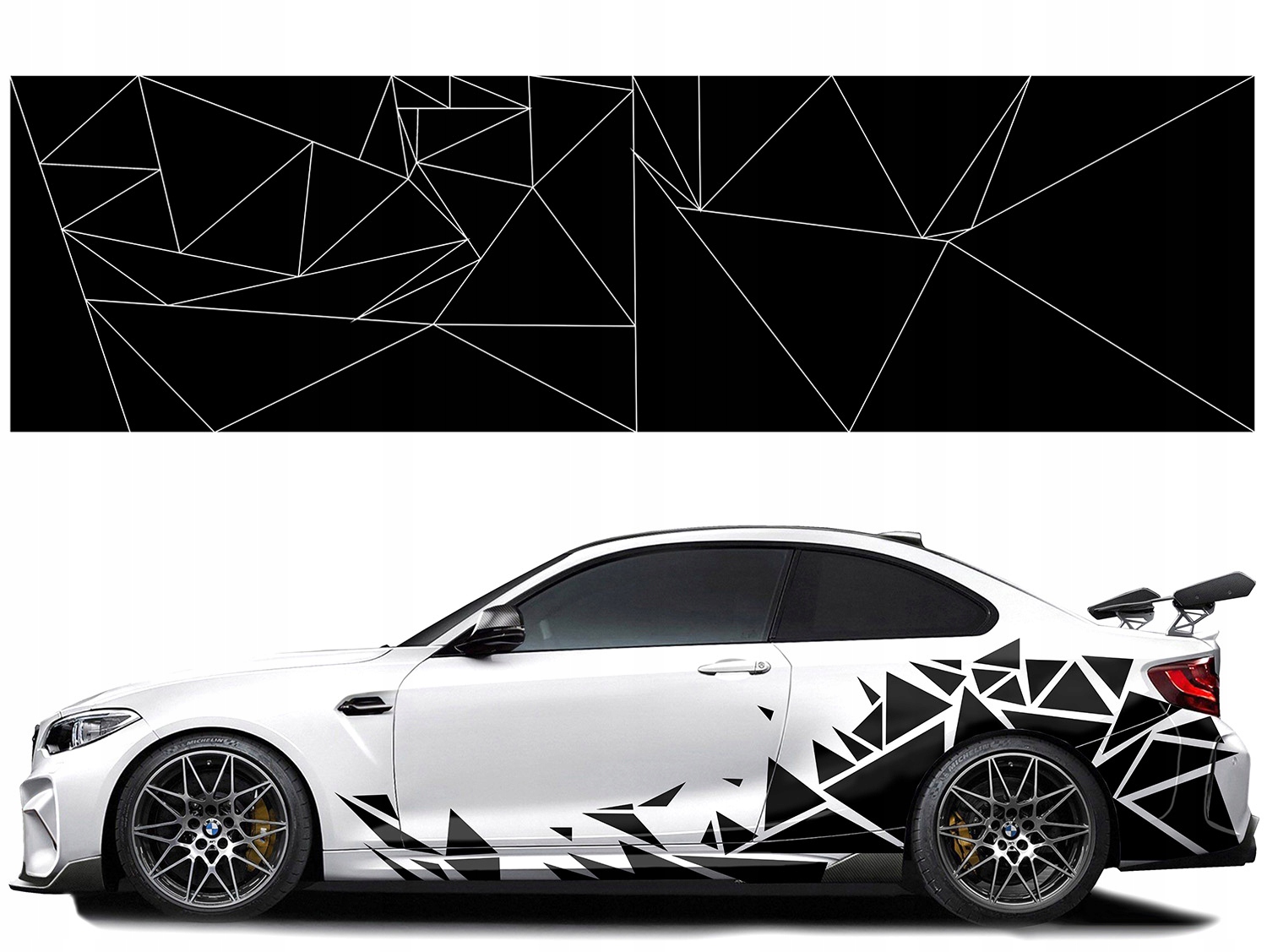 

Naklejki na Auto Camo kamuflaż Trójkąty 42 sztuki