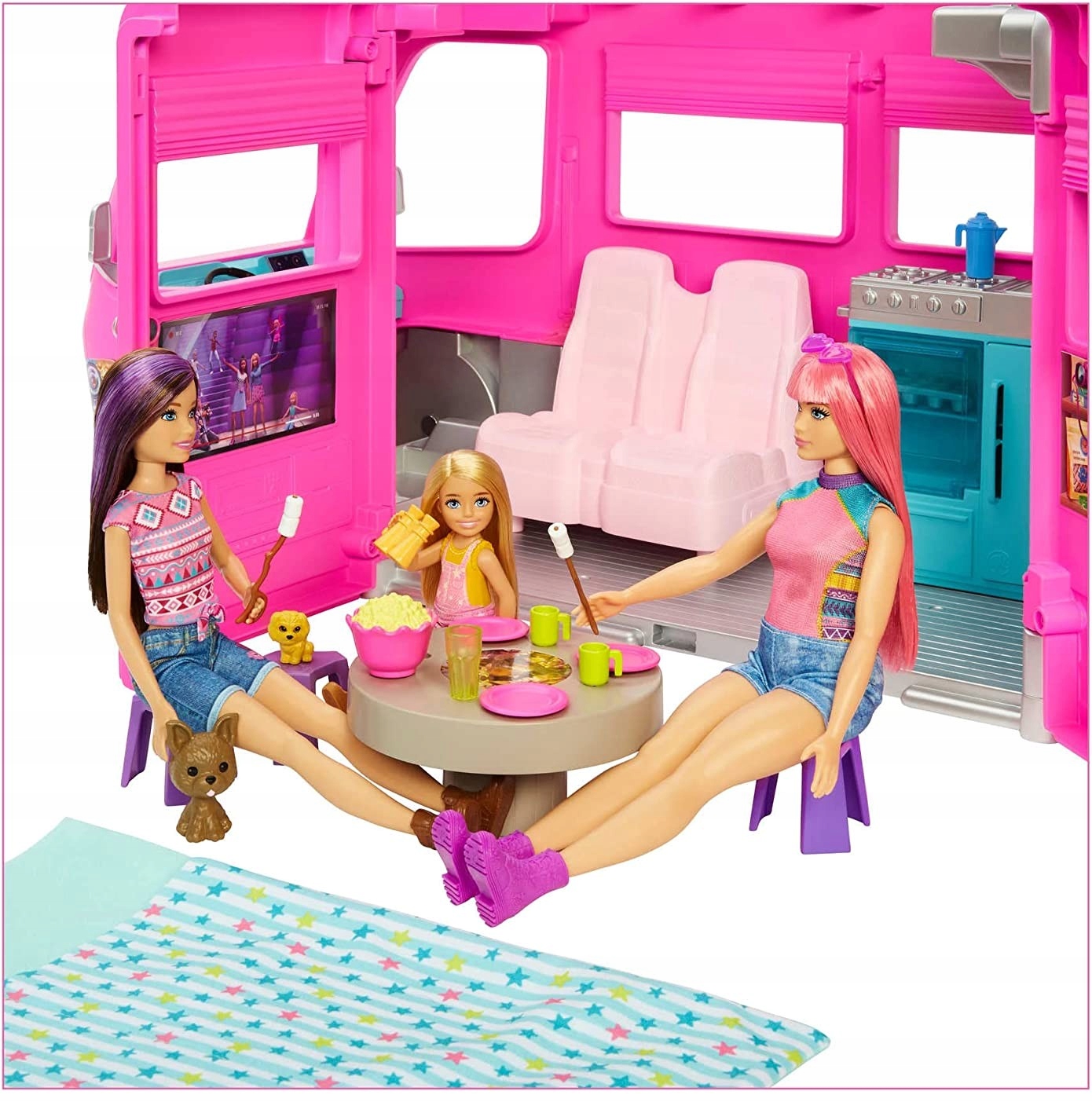 BARBIE KAMPER MARZEŃ SAMOCHÓD AUTO DLA LALEK HCD46 Rodzaj kampery