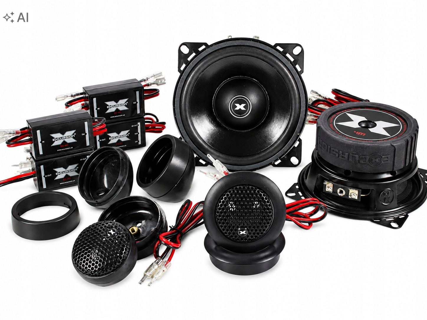Głośniki Samochodowe Dwudrożne Excursion SX-4C 10cm 125W