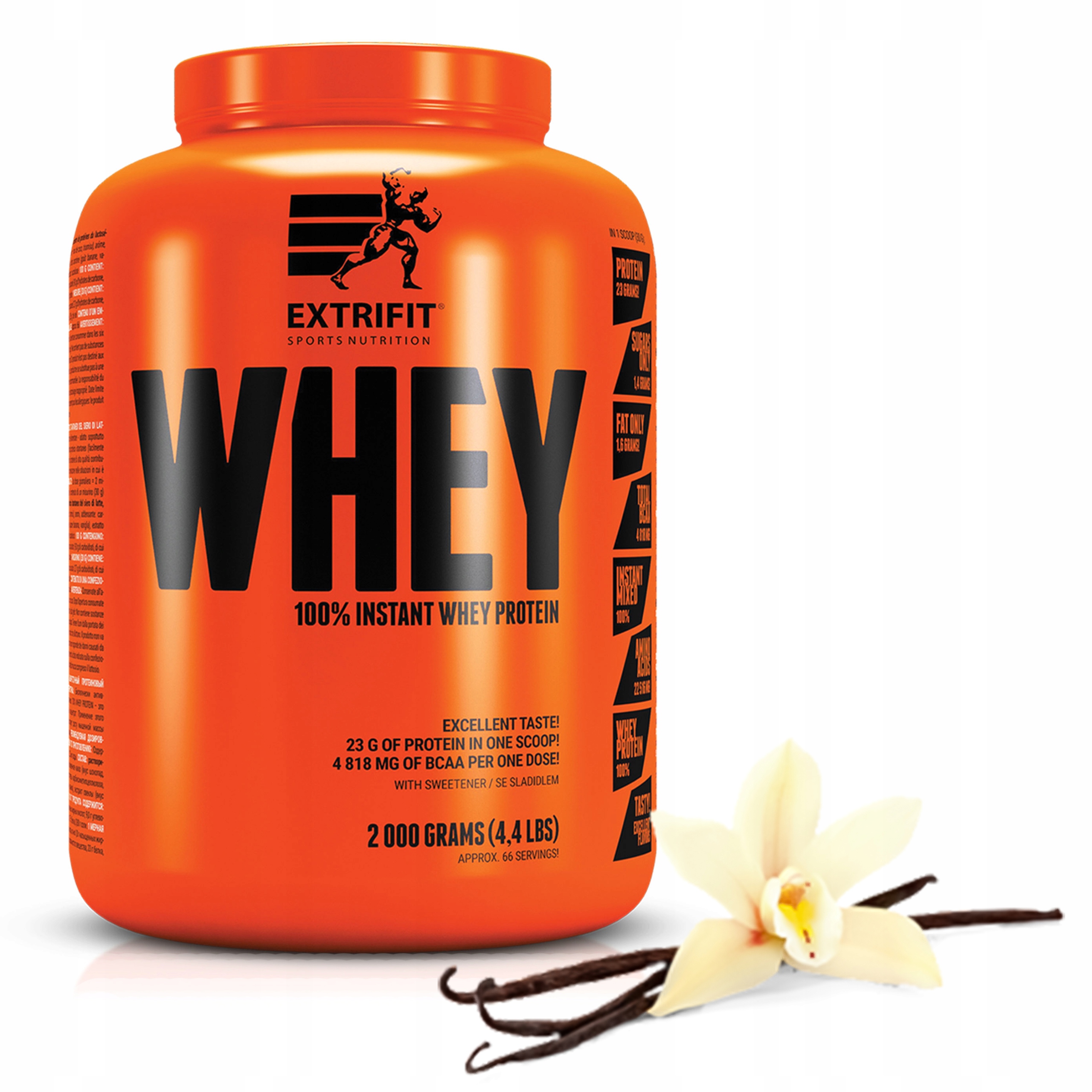Syrovátkový Protein Wpc Extrifit 100% Instant Whey 2 kg Vanilka Doplněk Stravy