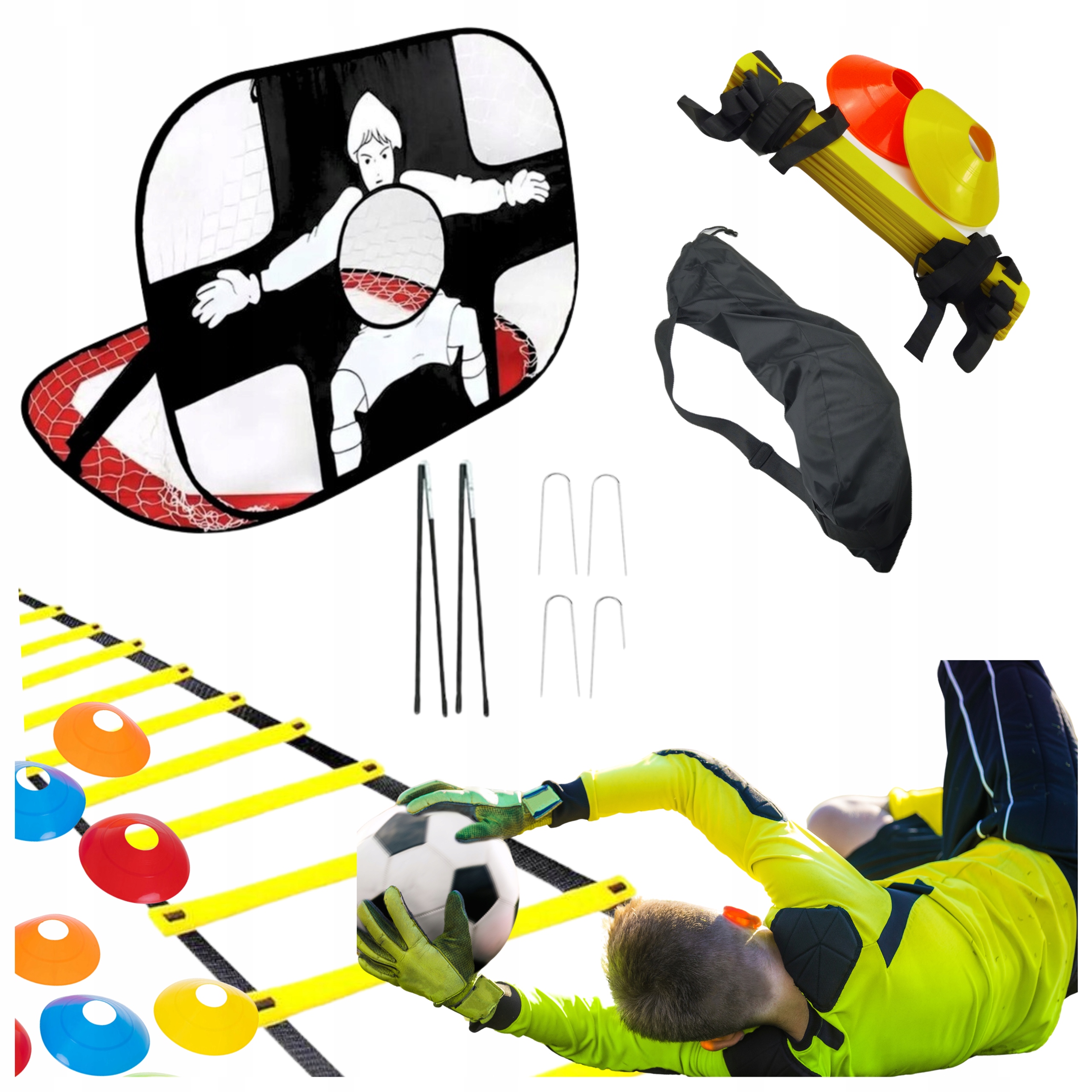 Profesjonalny zestaw koordynacyjny bramka siatka celności Drabinka Pro