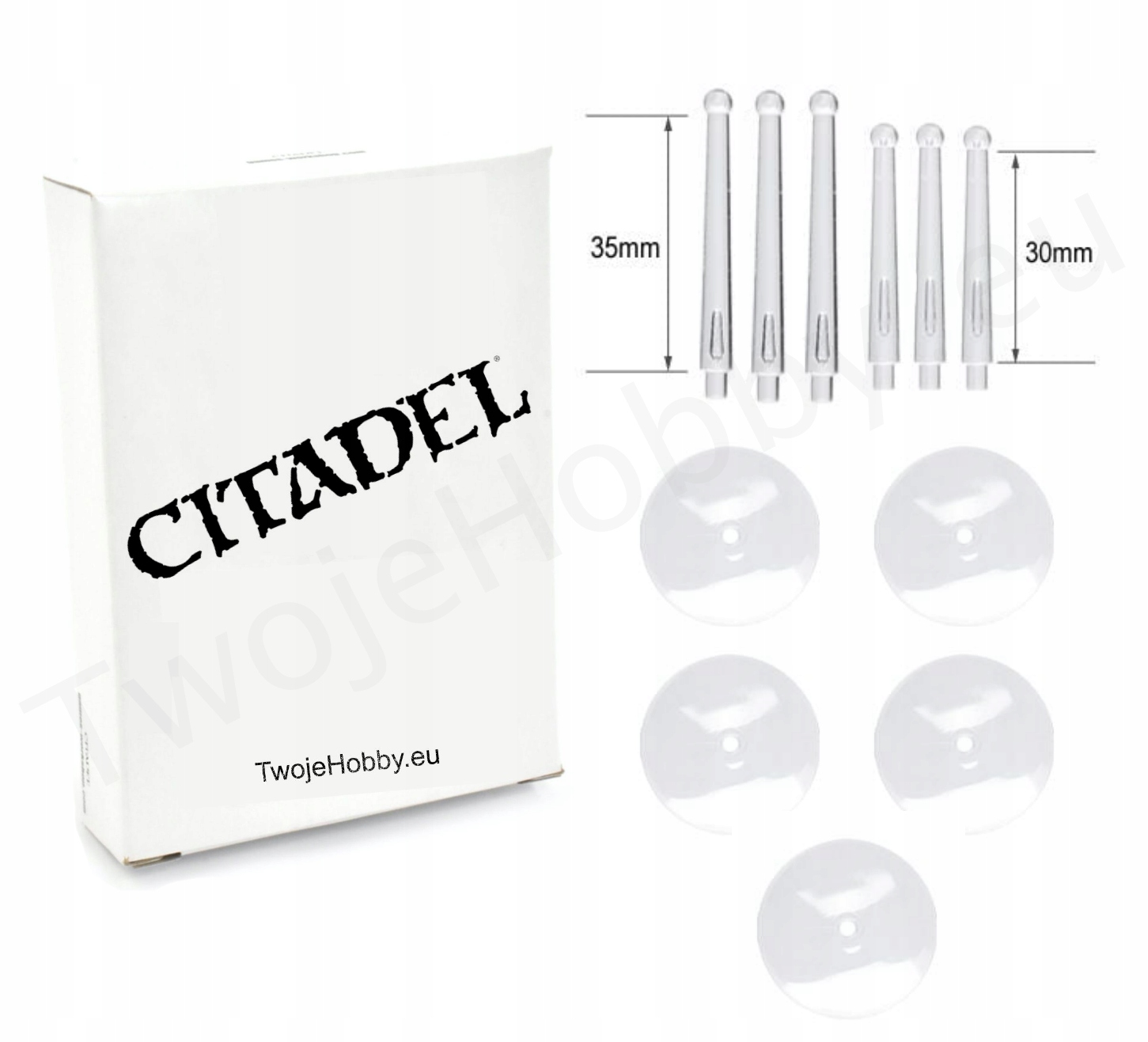 CITADEL BALL TOP FLYING STEMS WITH 32 MM , Podstawki Citadel