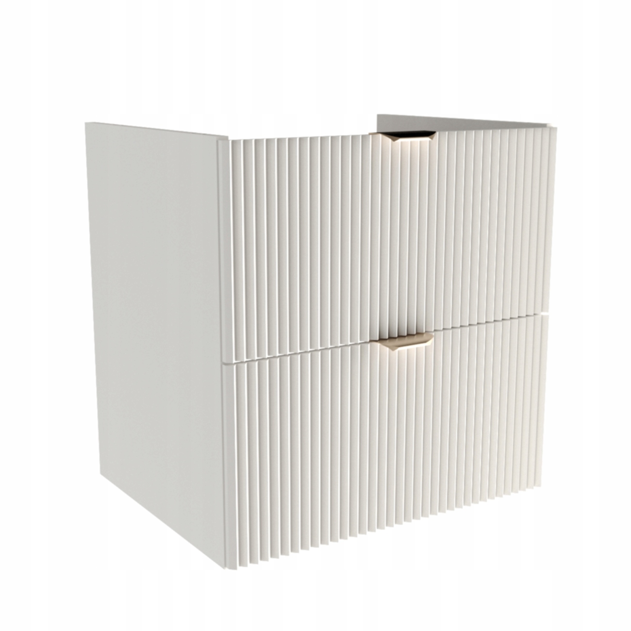 Skříňka pod umyvadlo 60 cm 2 zásuvky Bílá bez desky Willy