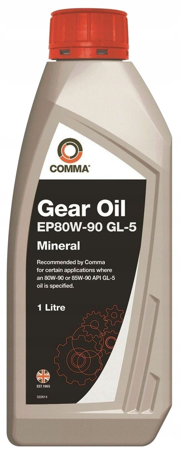 

Olej przekładniowy Comma EP80W90 GL5 1L