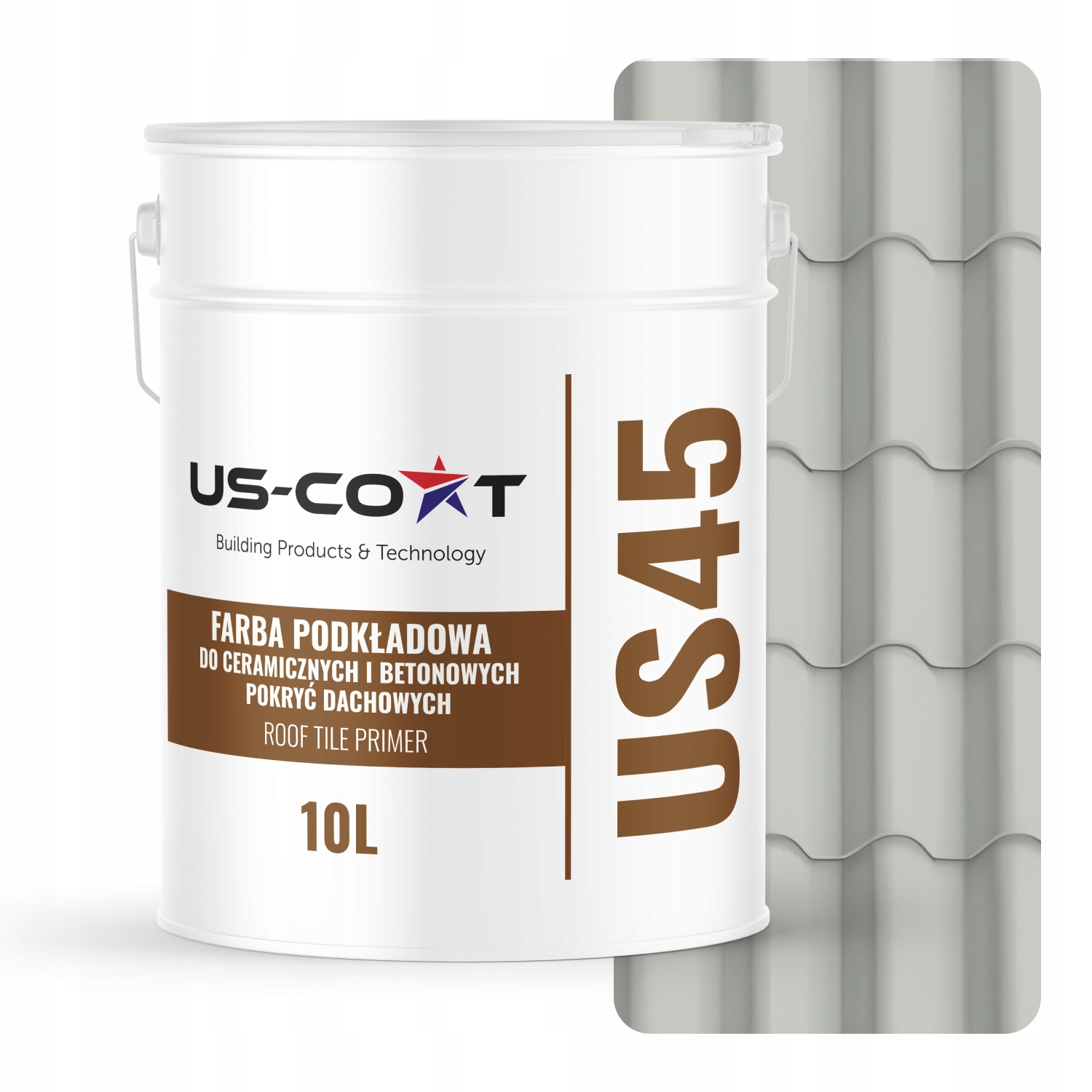 Podkladová Farba Na Keramickú Strechu Biela Papirus Ral 9018 Mat 10L 71 m2