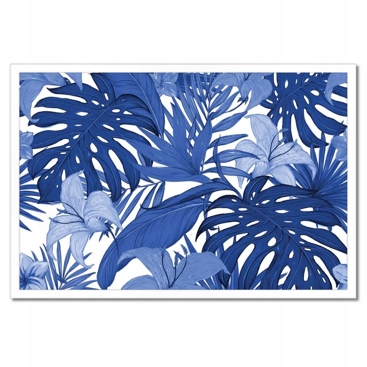 Plakáty v rámu 60x40 Classic Blue Monstera