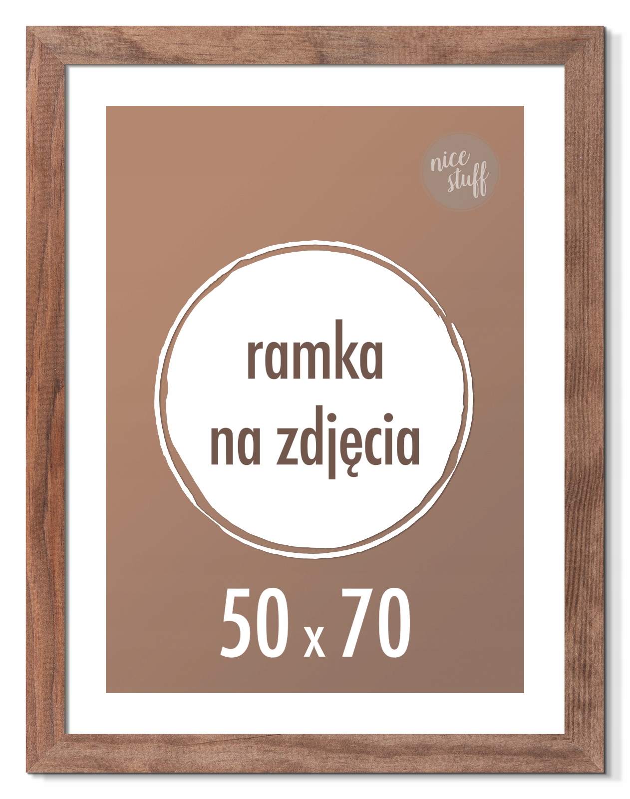 

Ramka Na Zdjęcia 50x70 cm B2 ramki drewniane wenge