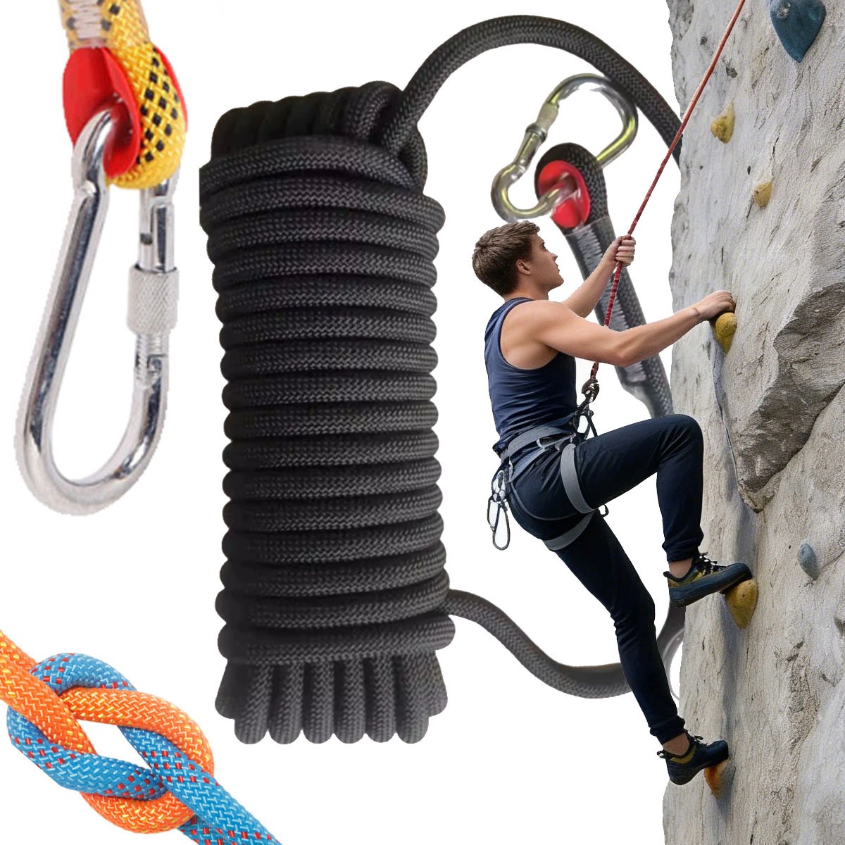 Lina Wspinaczkowa Outdoor 15M, Średnica 10mm, Udźwig 1200kg