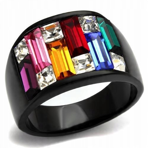

Pierścionek Rainbow stal 316L 19, 20, 21