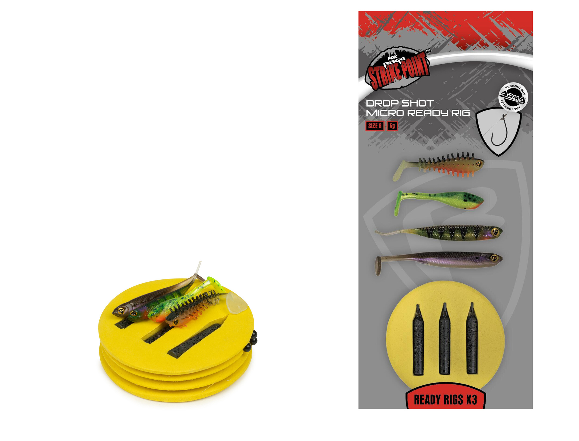 Zestaw Dropshot Fox Rage Ready Rigs Micro Size 8