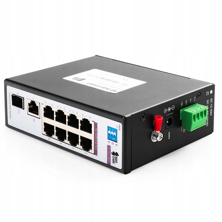 Switch 8-portowy SP-SGI108SP Przemysłowy PoE Sfp