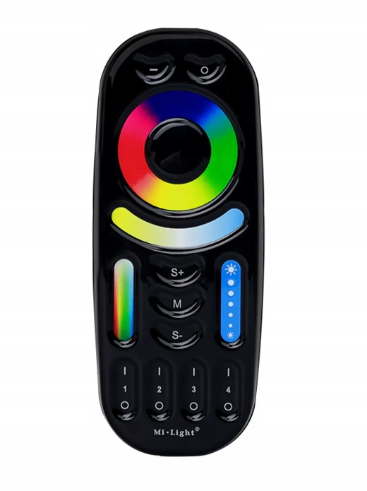 Pilot dotykowy Mi-Light FUT092 RGB/CCT 4-strefowy czarny