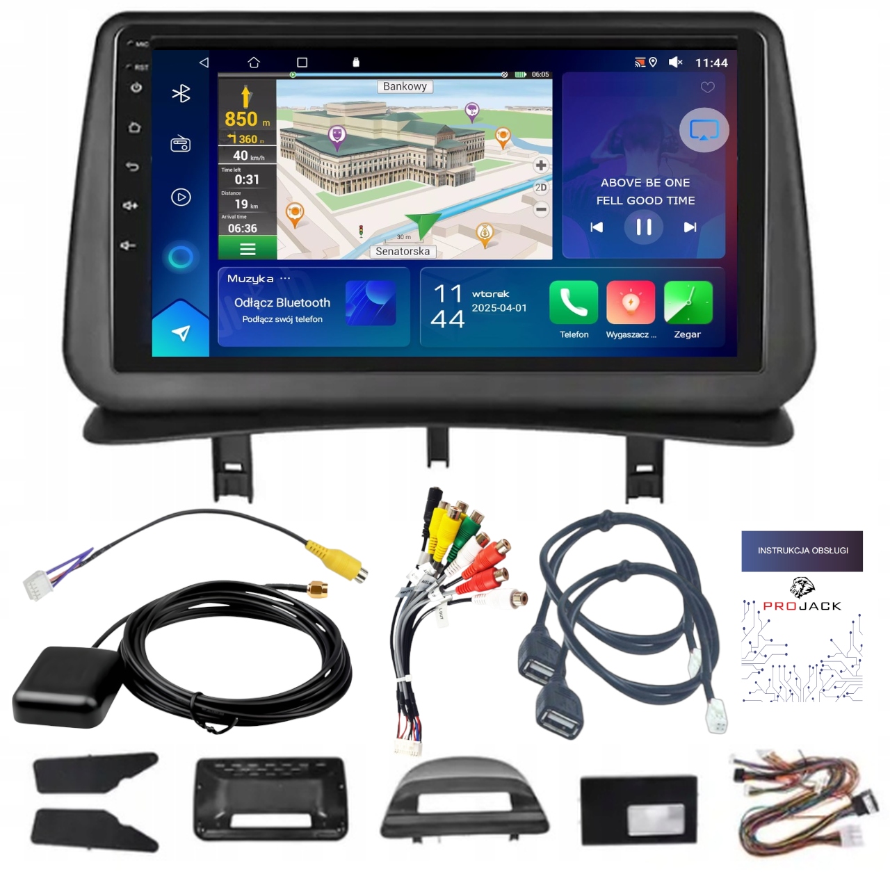 Autorádio Gps Navigace Renault Clio 2005-2014 Carplay 2GB 64GB