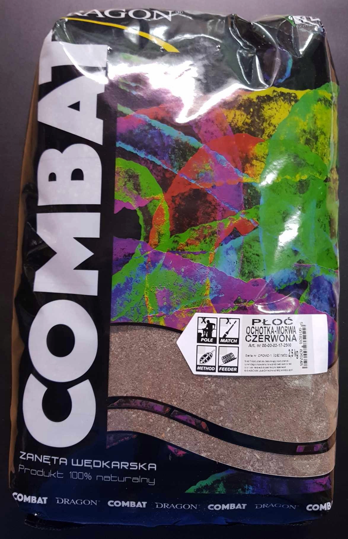 Zanęta Combat 2,5 kg – Płoć Ochotka/Morwa Czerwona