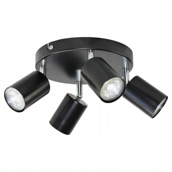 Stropní nástěnné svítidlo Rino Sp 4, GU10 max. 4x50 W, černá barva