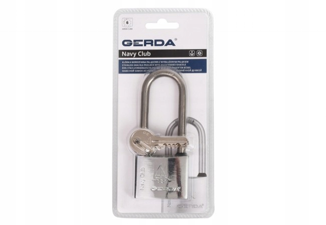 Gerda Navy Club Kcnp 50H80 – Nerezový visací zámek 50 mm Blistr