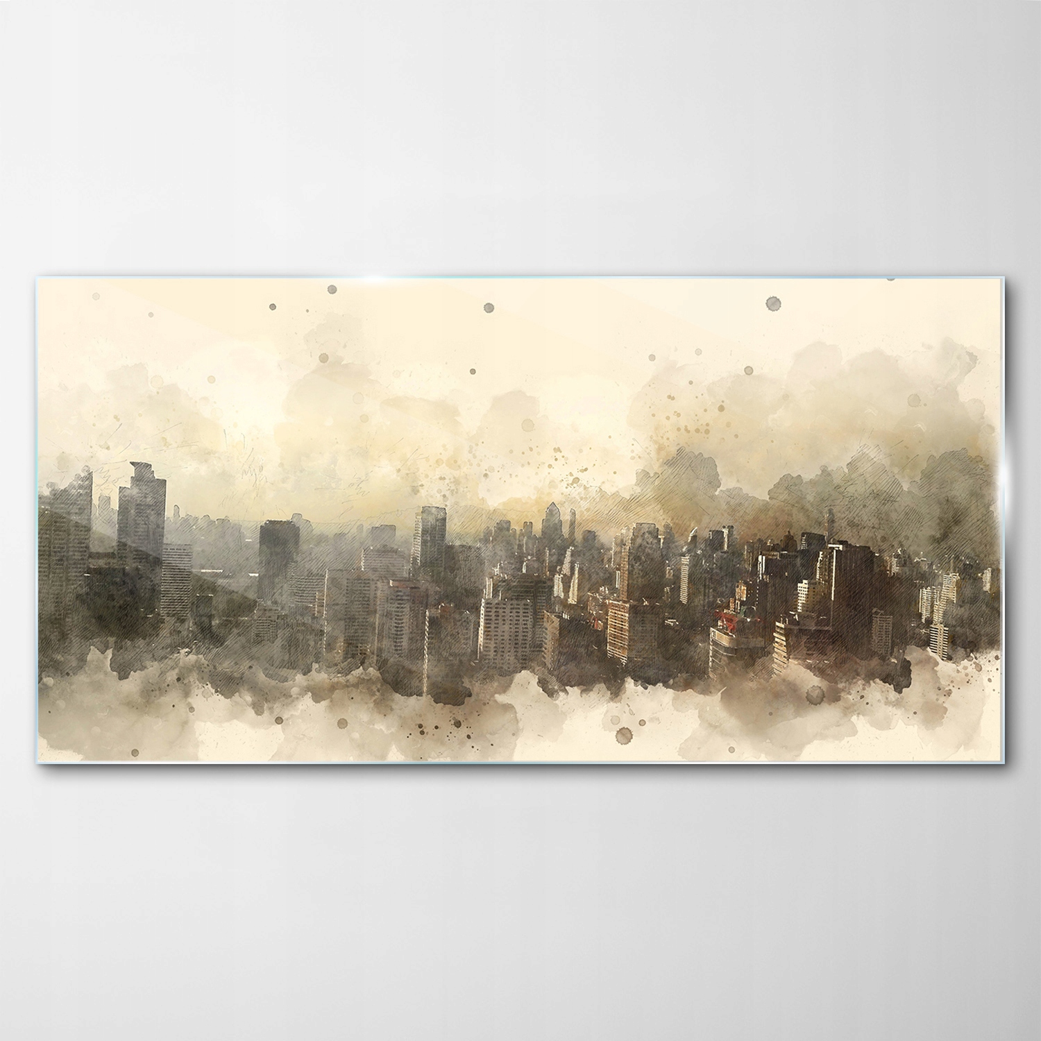 Obraz na skle Dekor Abstrakcia Akvarely 100x50