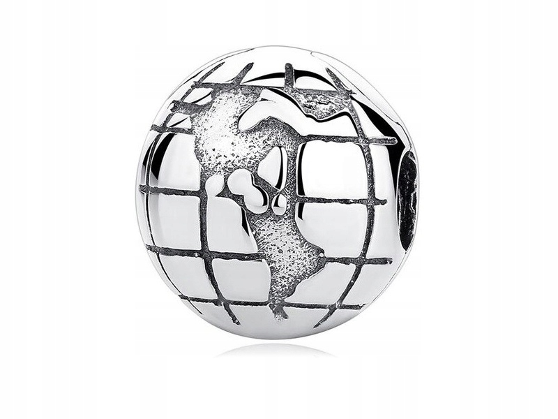 

Charms Przywieszka Blokada Lock Klips Globus Mapa