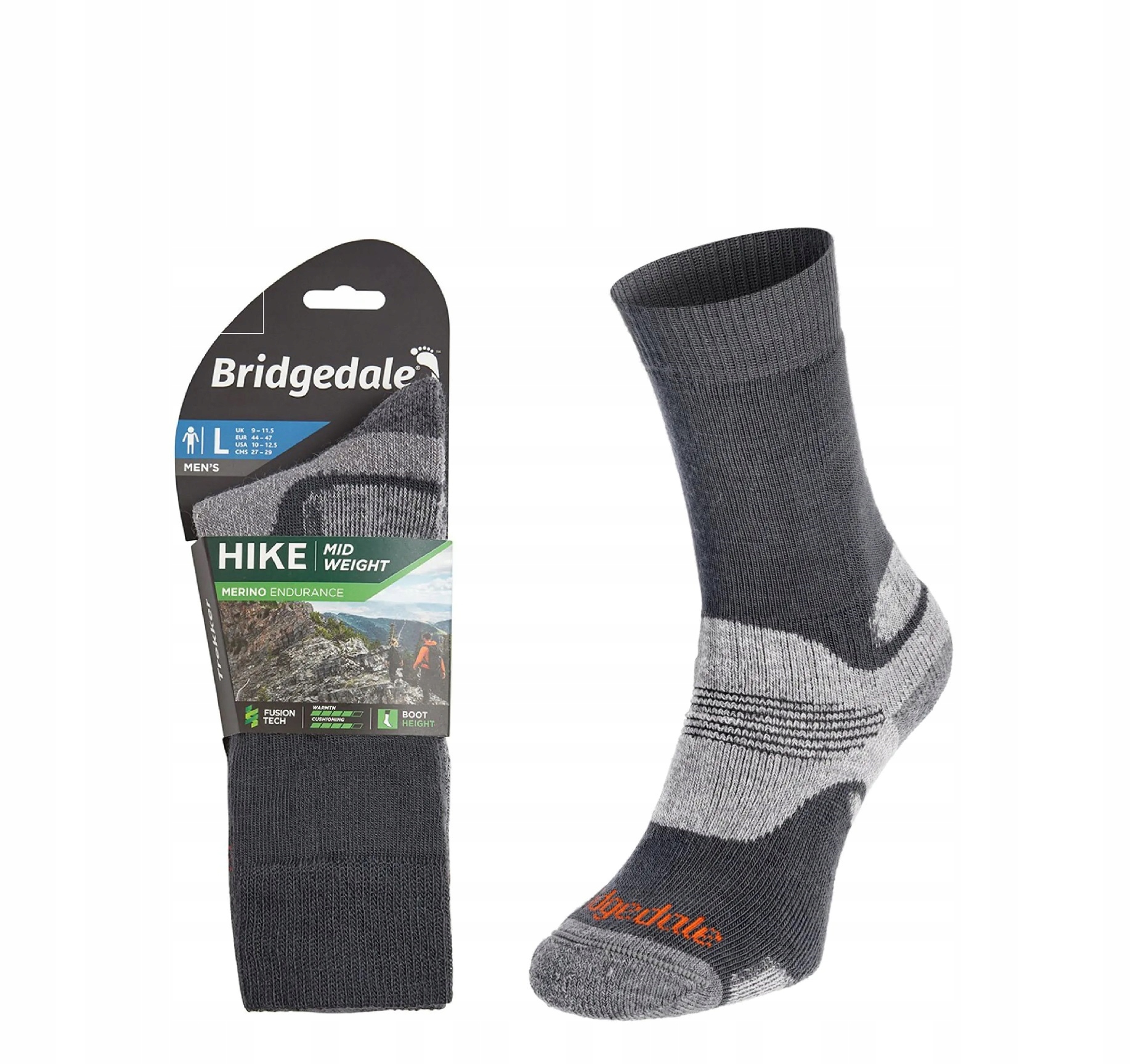 Skarpety Bridgedale Hike Mw End Bo Ori gunmet L