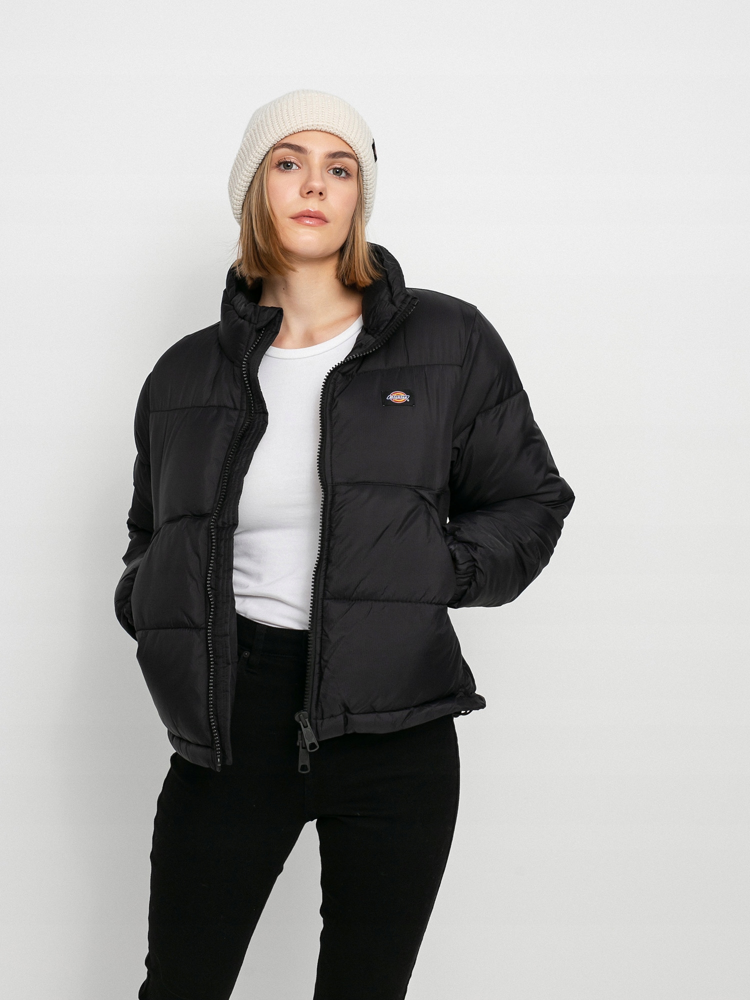 Dámská Péřová Bunda Dickies Zimní Alatna Puffer Jacekt Xs