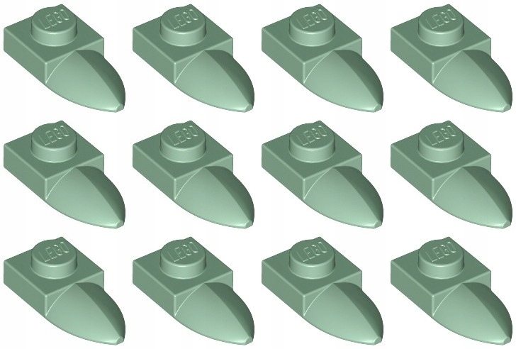 

Lego 49668 Płytka 1x1 Ząb sand green (3g) 12 szt.